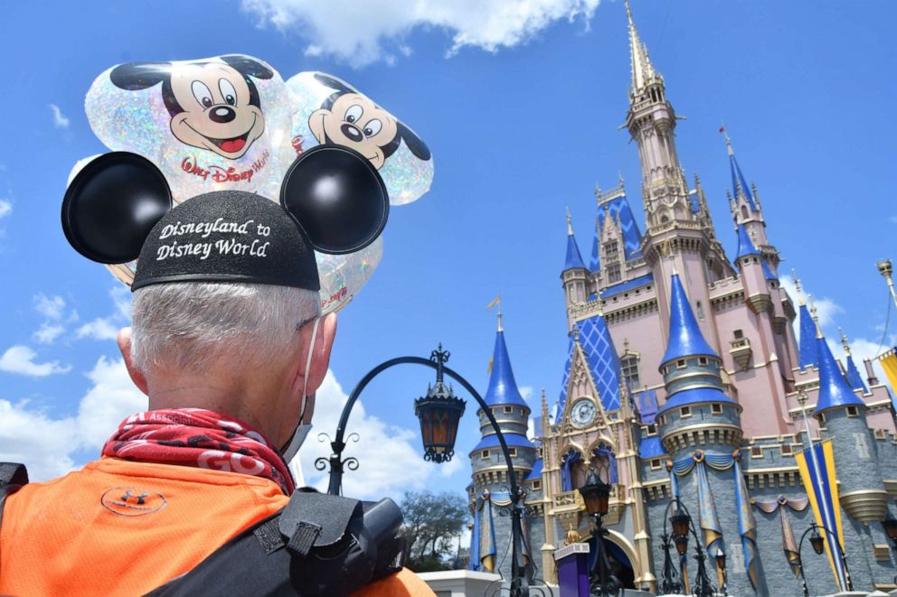 PHOTO: Don Muchow arriving at Disney World.