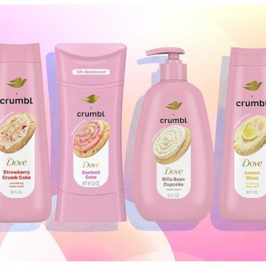 PHOTO: Shop the Dove x Crumbl special edition body care collection.