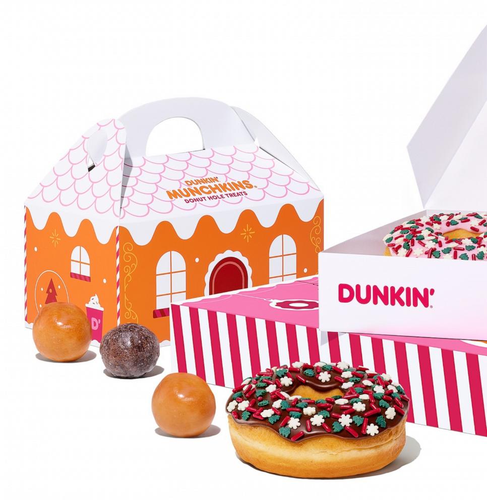 PHOTO: Dunkin' unveils new holiday treats and extends free donut Wednesdays.