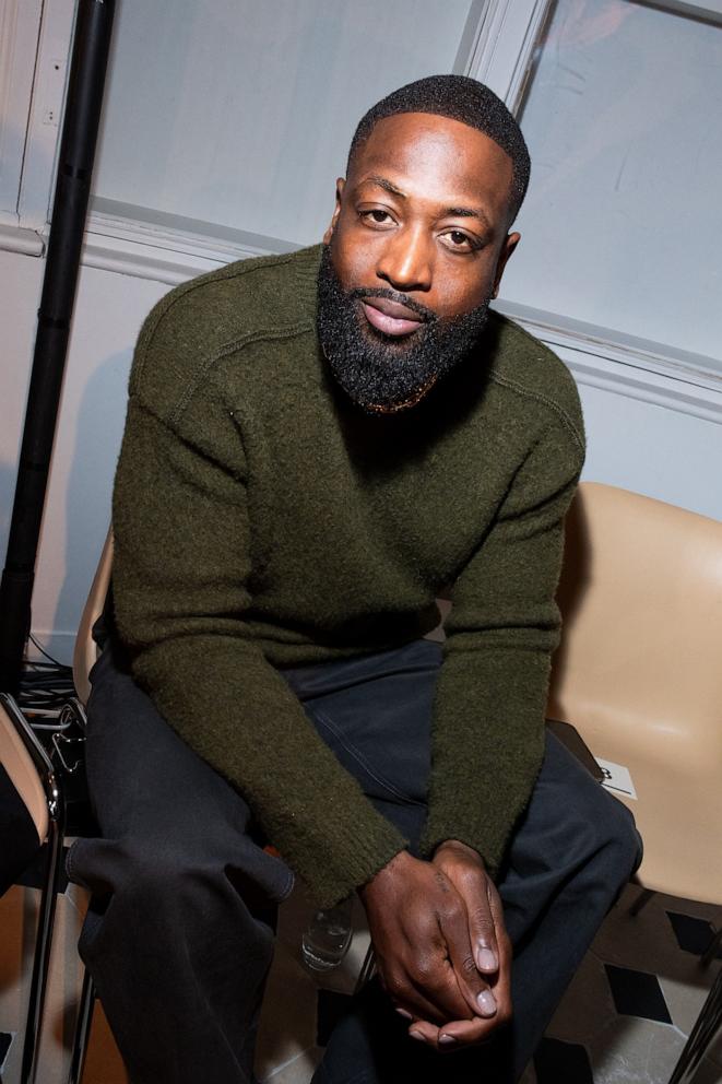 PHOTO: Dwayne Wade attends the Alexandre Vauthier Haute Couture Spring-Summer 2025 show as part of Paris Fashion Week on Jan. 27, 2025 in Paris.