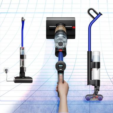 The Dyson WashG1 removes wet and dry dirt in one go.