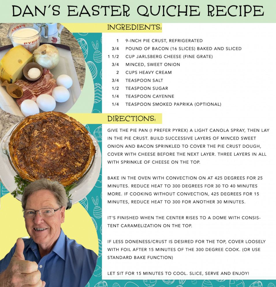 PHOTO: Dan's Easter Quiche Recipe