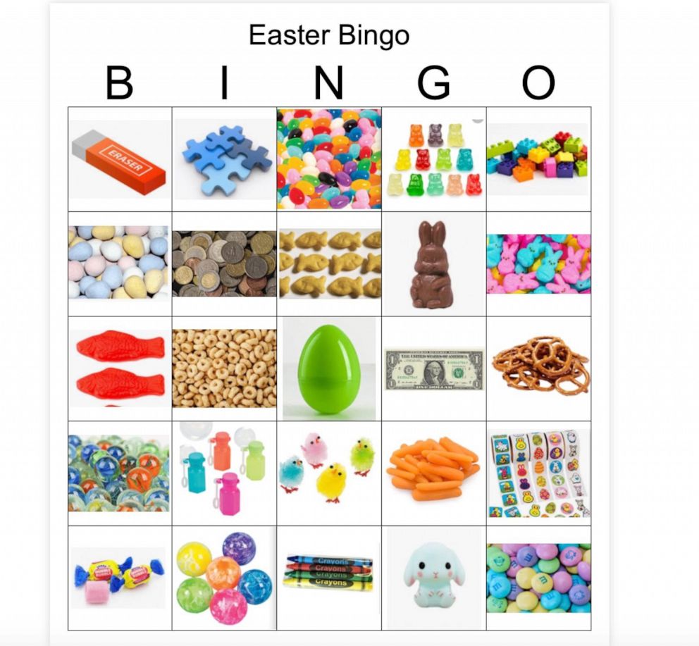 PHOTO: Easter Bingo Board
