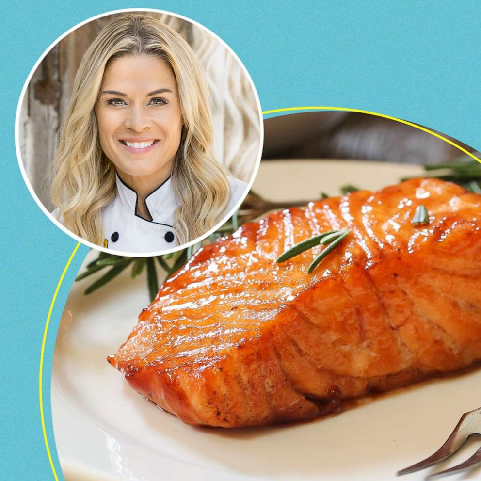 VIDEO: Cat Cora makes pan-seared salmon agro-dolce at home
