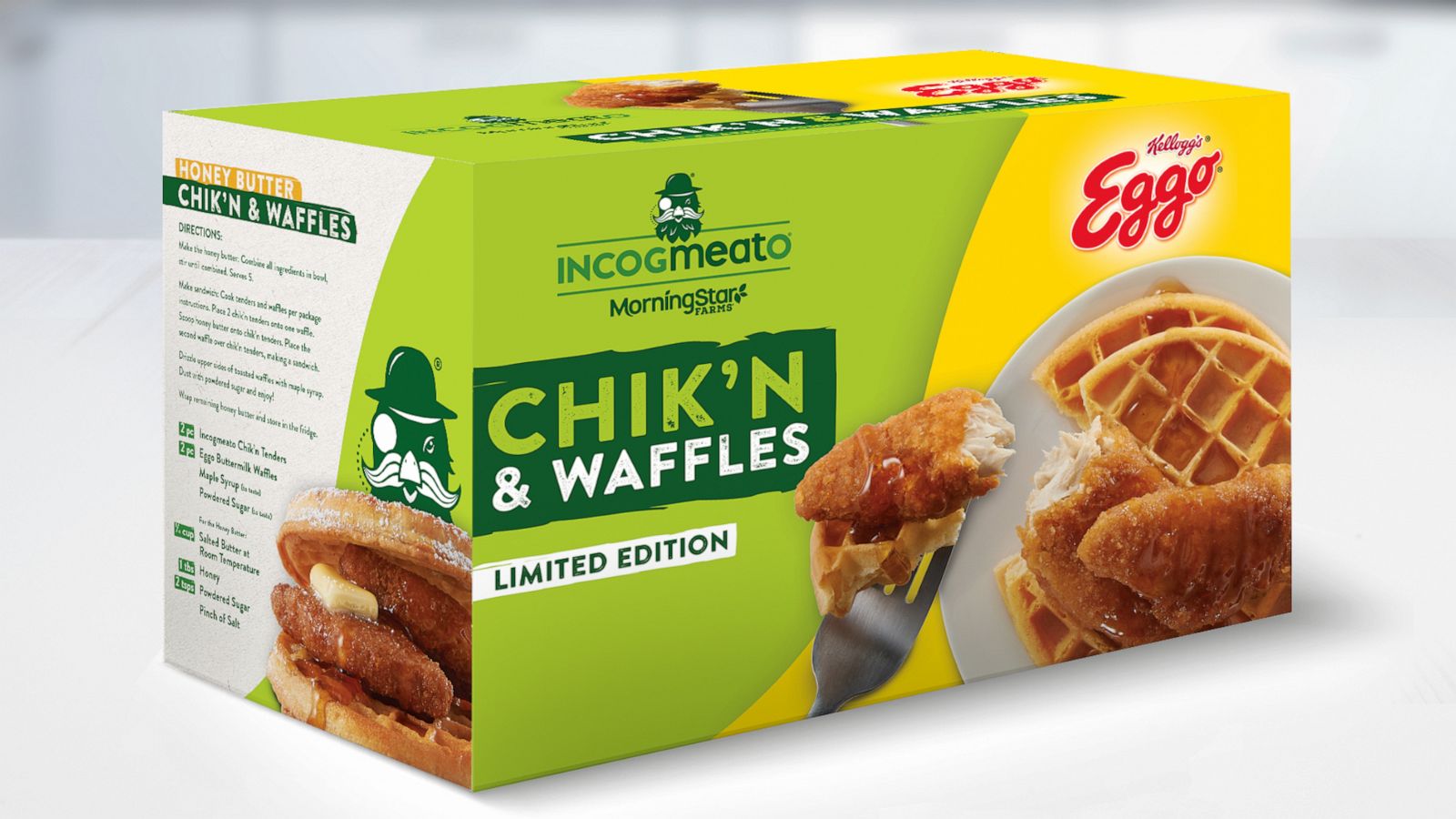 PHOTO: A new limited-edition chik'n and waffles collaboration from Kellogg.