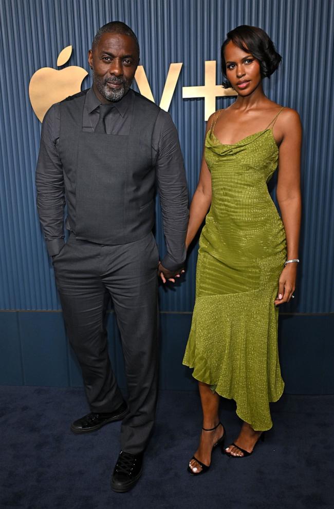 PHOTO: Idris Elba and Sabrina Dhowre Elba at the Apple TV Primetime Emmy Nominees Party, Los Angeles on Sept. 15, 2024.