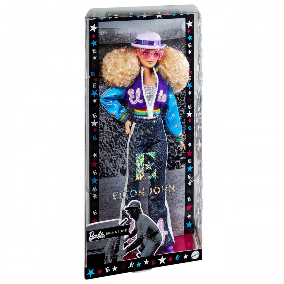 Elton John gets his own Barbie before Dodgers Stadium show