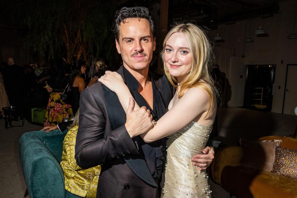 PHOTO: Andrew Scott and Dakota Fanning attend Netflix's Primetime Emmy afterparty at Hilex in Los Angeles, Sept. 15, 2024.