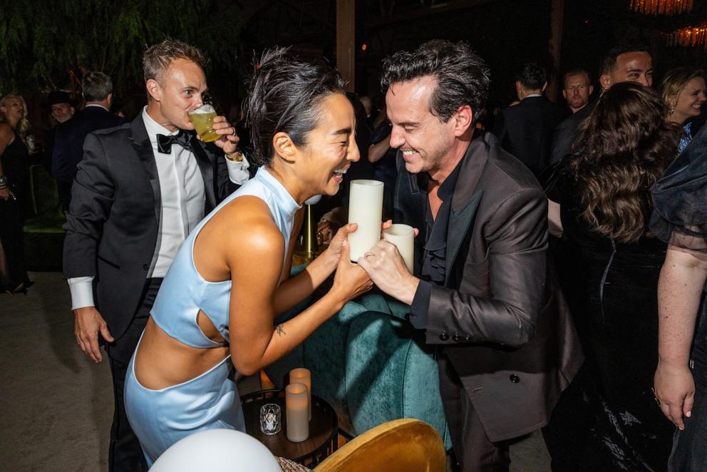 PHOTO: Greta Lee and Andrew Scott attend Netflix's Primetime Emmy afterparty at Hilex in Los Angeles, Sept. 15, 2024.