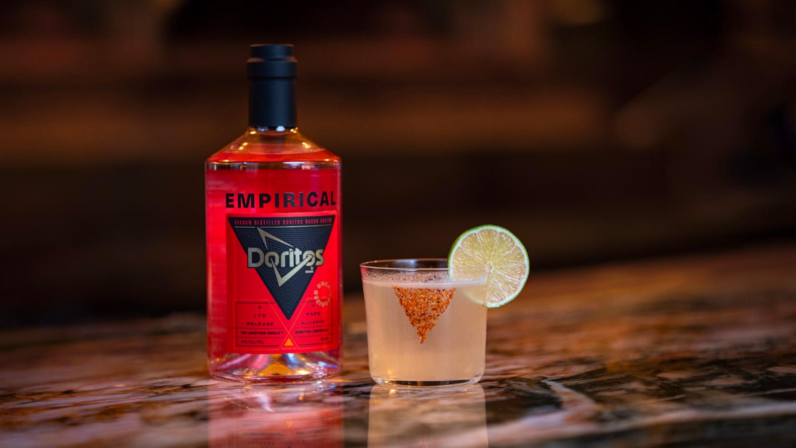 PHOTO: An Empirical and Doritos Nacho Cheese spirit-based margarita.