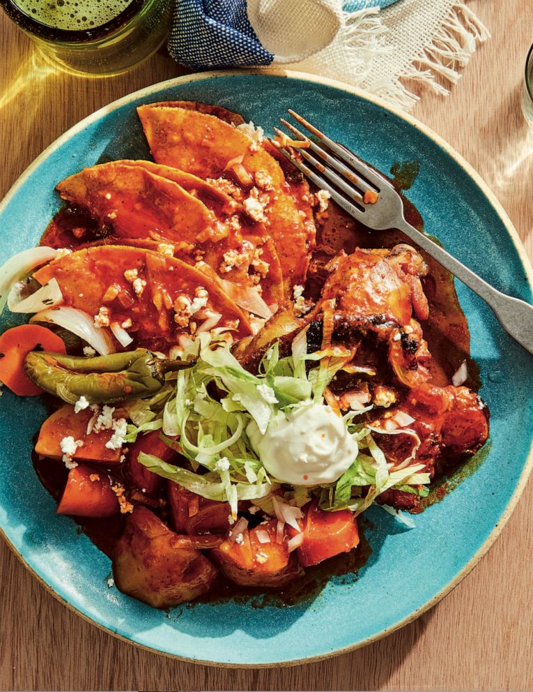 PHOTO: Rick Martinez's Enchiladas Mineras from his new cookbook, "Mi Cocina."