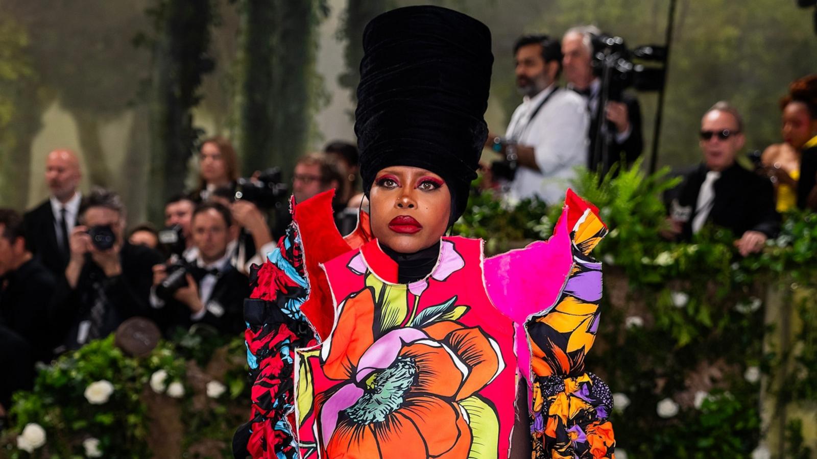 PHOTO: Erykah Badu attends the 2024 Met Gala celebrating "Sleeping Beauties: Reawakening Fashion" at The Metropolitan Museum of Art, May 6, 2024, in New York City.