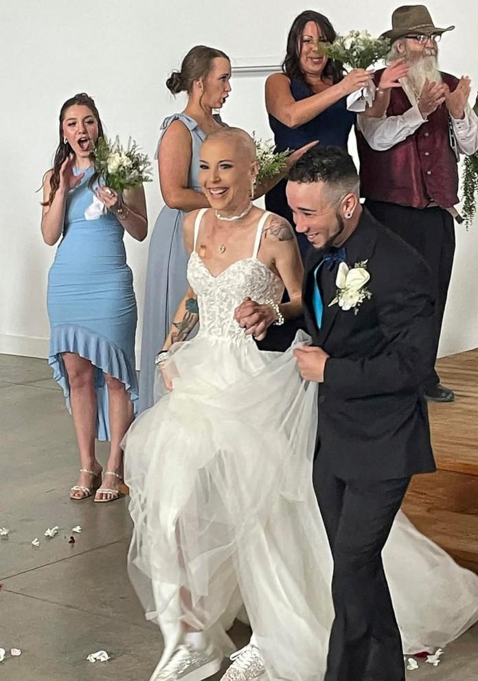 PHOTO: Amid her terminal cancer diagnosis, Esther Furches' wedding came to life through generous donations and volunteer services.