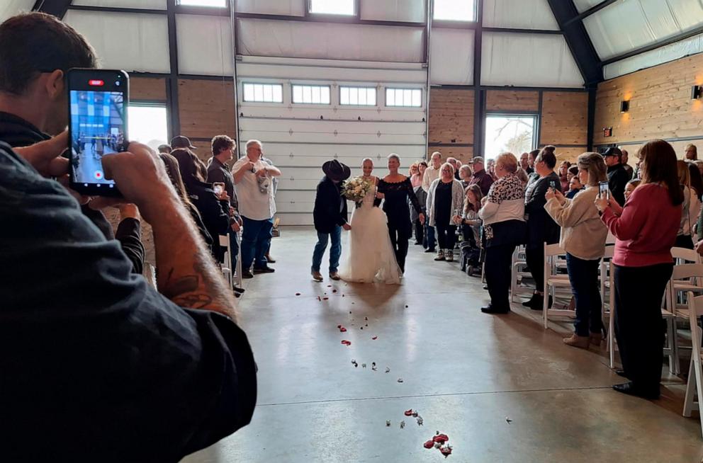 PHOTO: Amid her terminal cancer diagnosis, Esther Furches' wedding came to life through generous donations and volunteer services.