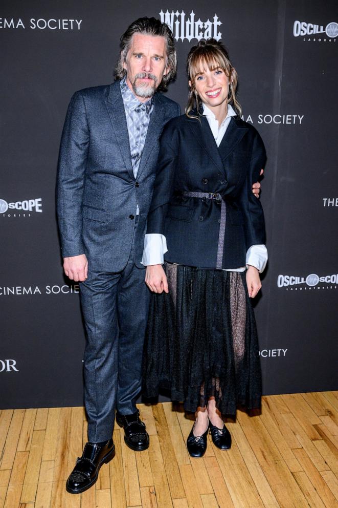 Ethan and Maya Hawke step out for 'Wildcat' screening in New York City ...