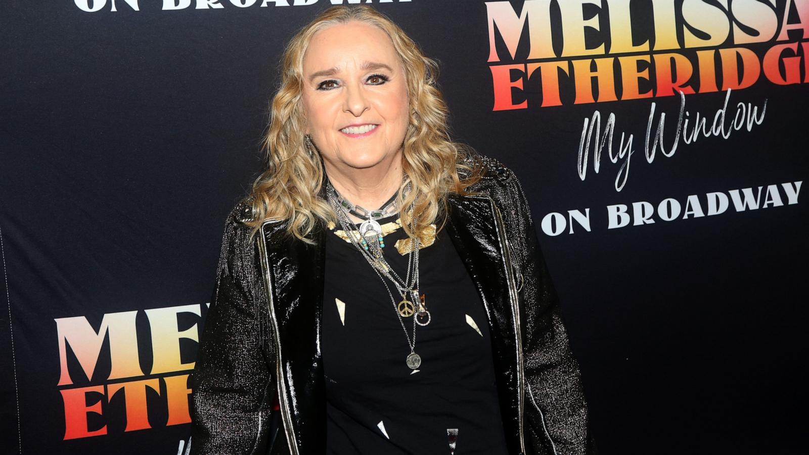 PHOTO: Melissa Etheridge poses at the opening night for "Melissa Etheridge: My Window" on Broadway at The Circle in the Square Theater, Sept. 28, 2023, in New York.