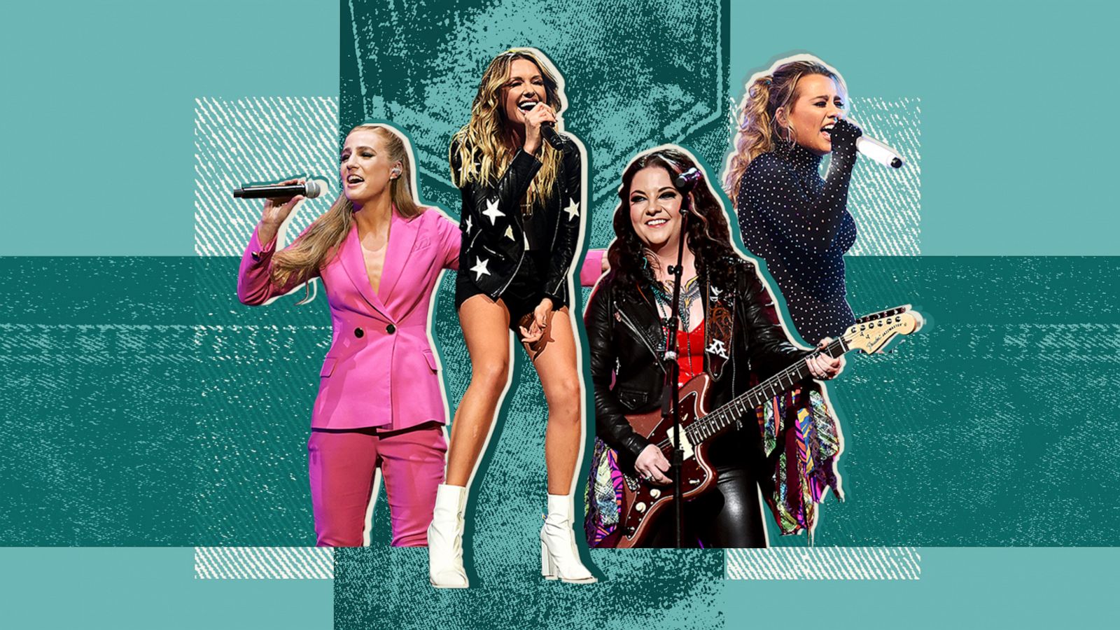 PHOTO: Ingrid Andress, Carly Pearce, Ashley McBryde and Gabby Barrett are speaking out on female representation in the country music industry.