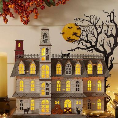 PHOTO: Balsam Hill: Lit Wooden Halloween Countdown Calendar