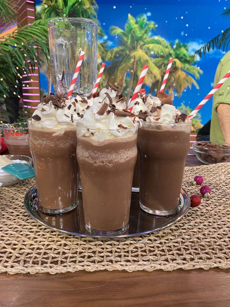 PHOTO: Frozen hot chocolate made for a Christmas in July party.