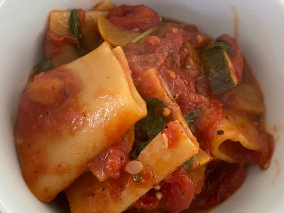 PHOTO: Fabrizio Facchini's paccheri pasta with vegetable ragu