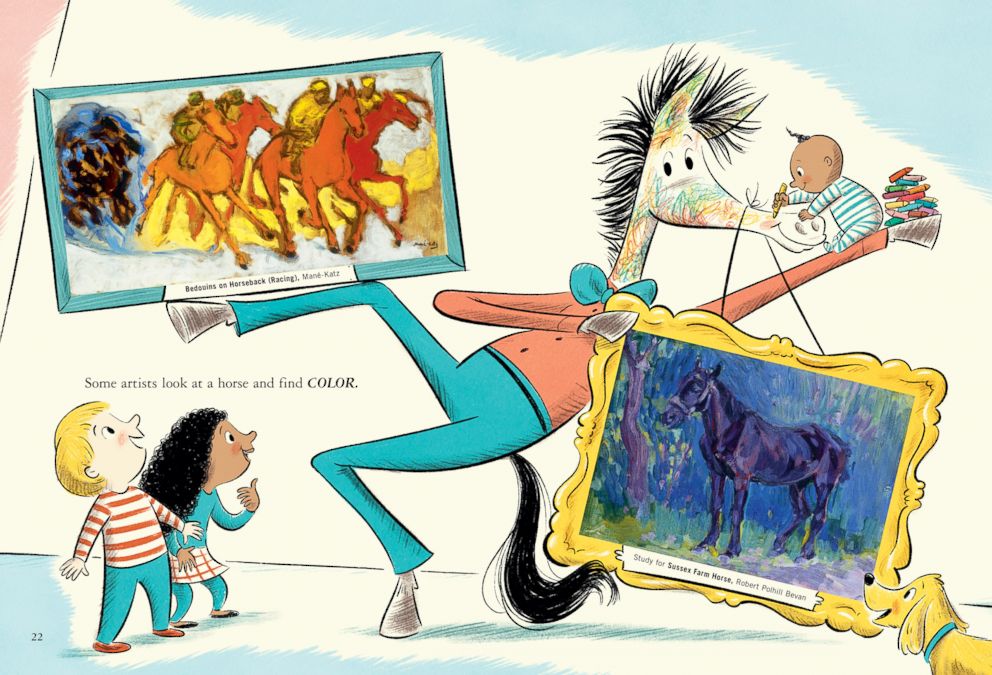 PHOTO: An image from inside Dr. Seuss' new book "Horse Museum." 