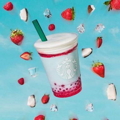 PHOTO: The new firework frappuccino will be served at Starbucks from July 1 - 7 while supplies last.