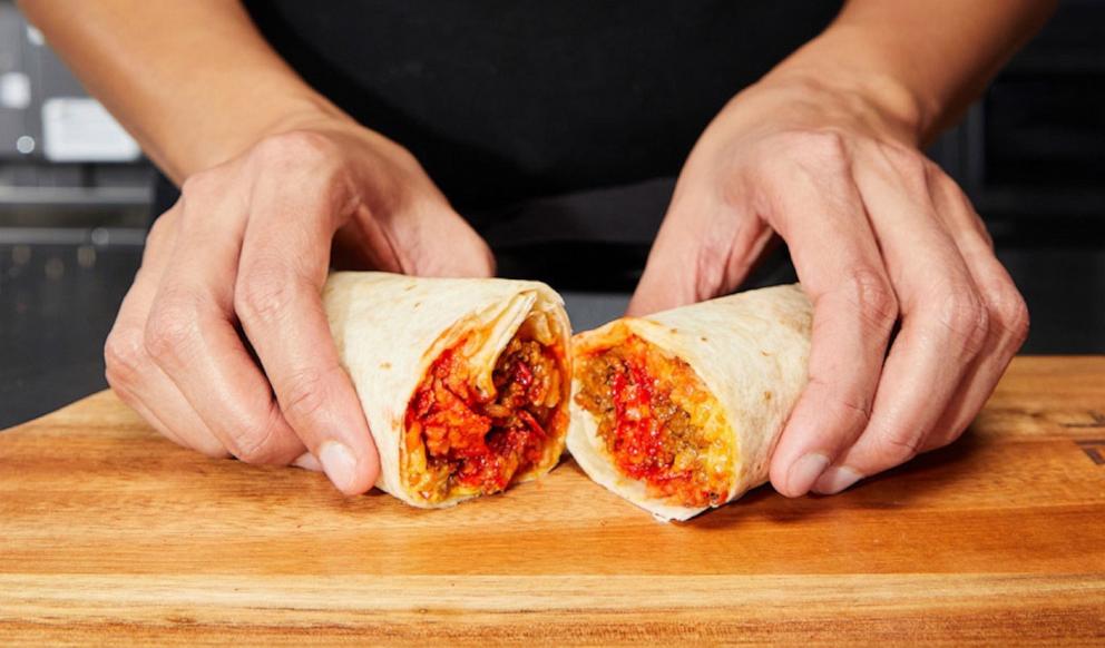 PHOTO: The new Flamin' Hot Burrito at Taco Bell.