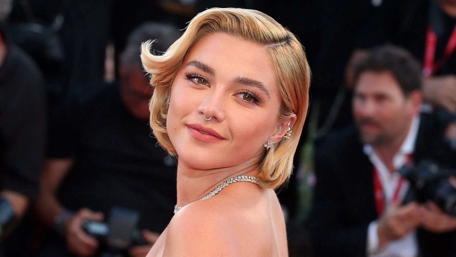 PHOTO: Florence Pugh attends the "Don't Worry Darling" premiere, Sept. 5, 2022, at the 79th Venice International Film Festival.