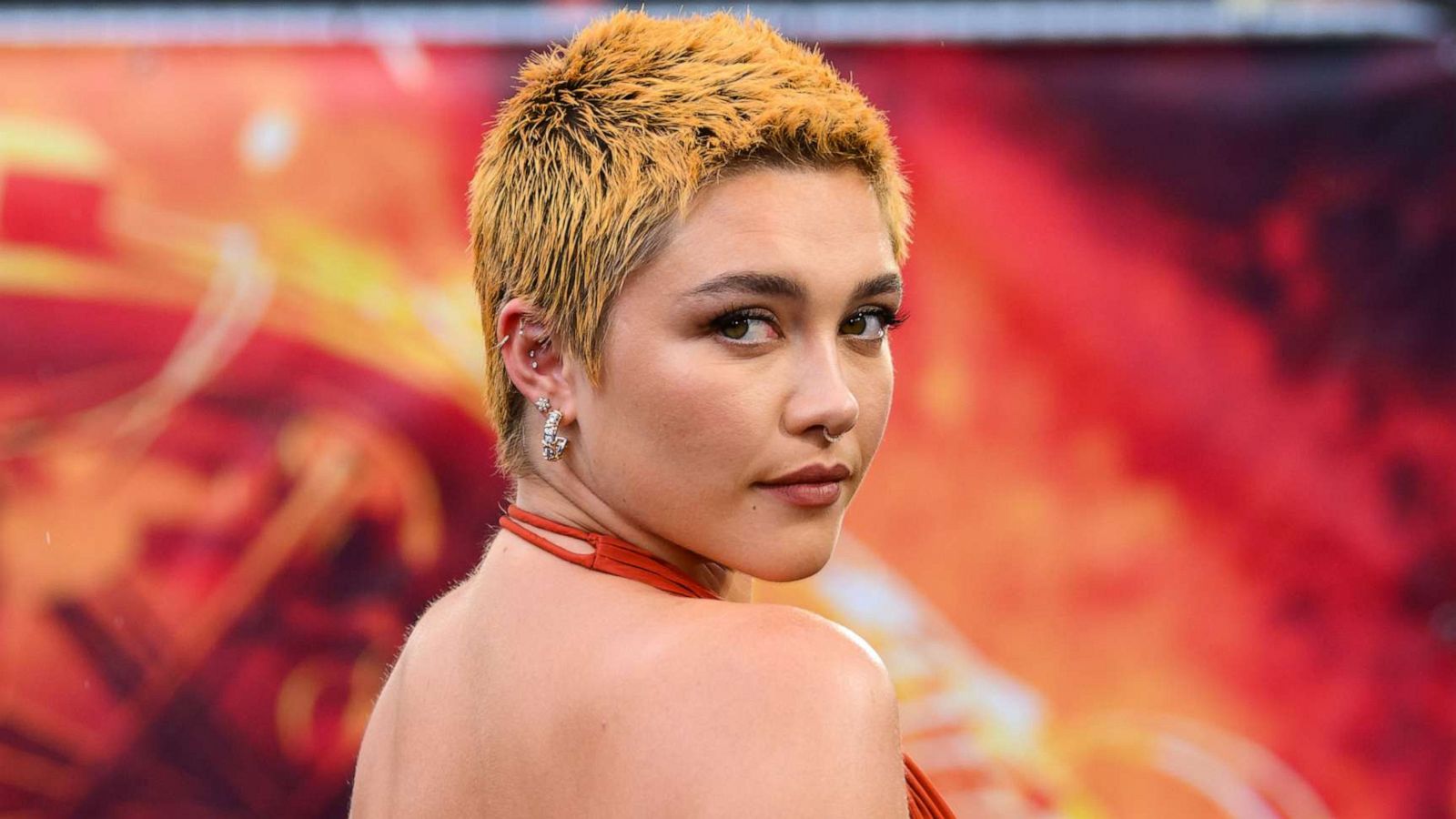 PHOTO: Florence Pugh attends the "Oppenheimer" UK premiere, July 13, 2023 in London.