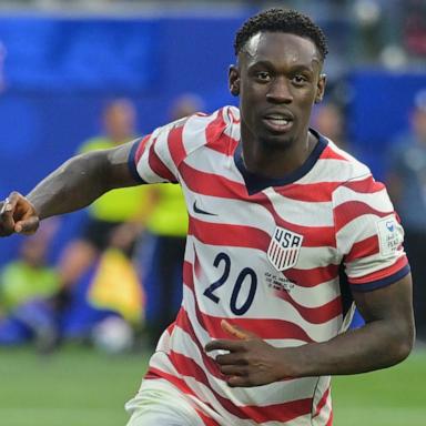 PHOTO: United States' Folarin Balogun celebrates during their FIFA World Cup 2026 Group D soccer match against Paraguay in Inglewood, Calif., June 12, 2026.