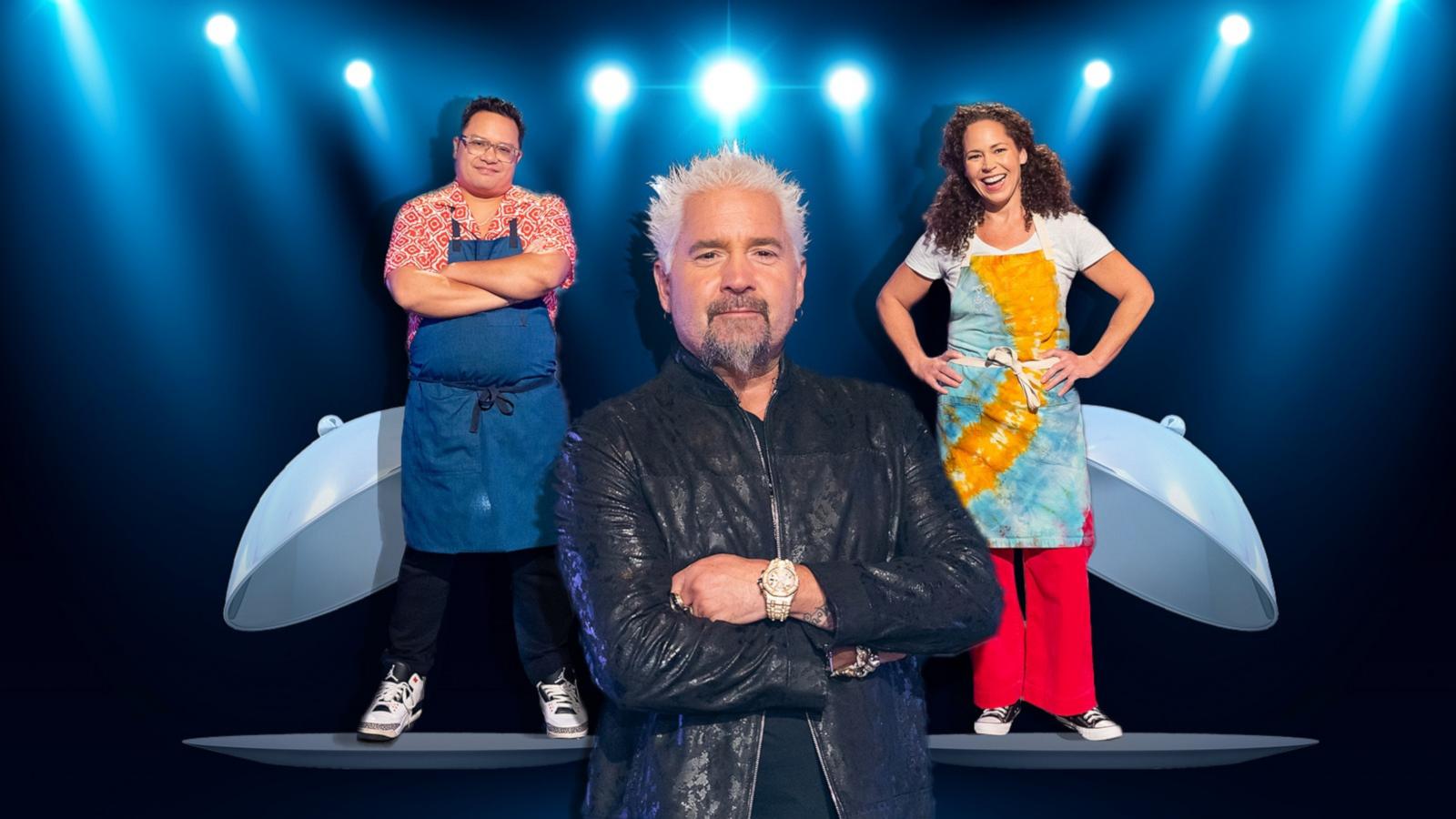 Guy Fieri joined “GMA” alongside chefs Dale Talde and Stephanie Izard.