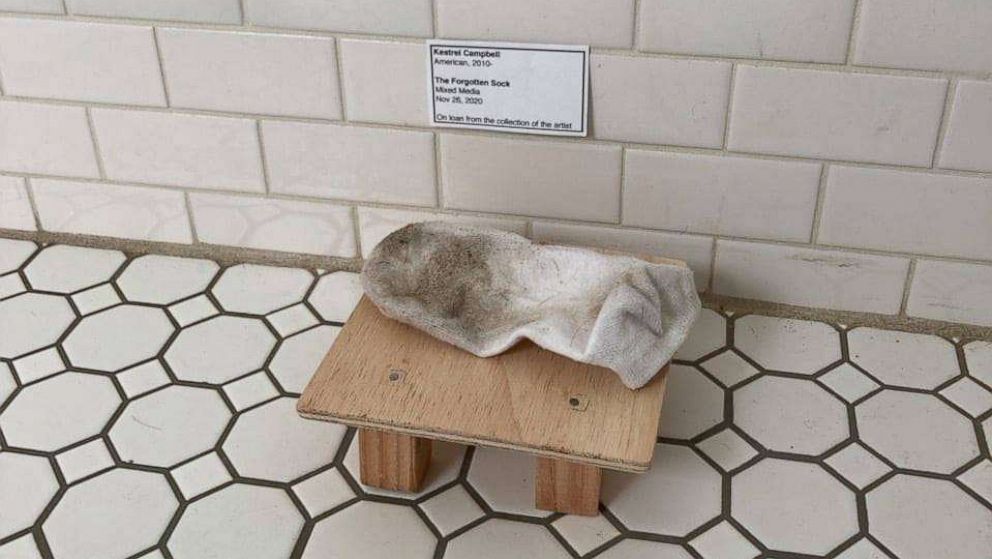 PHOTO: "The Forgotten Sock" exhibit has gone viral on Facebook.