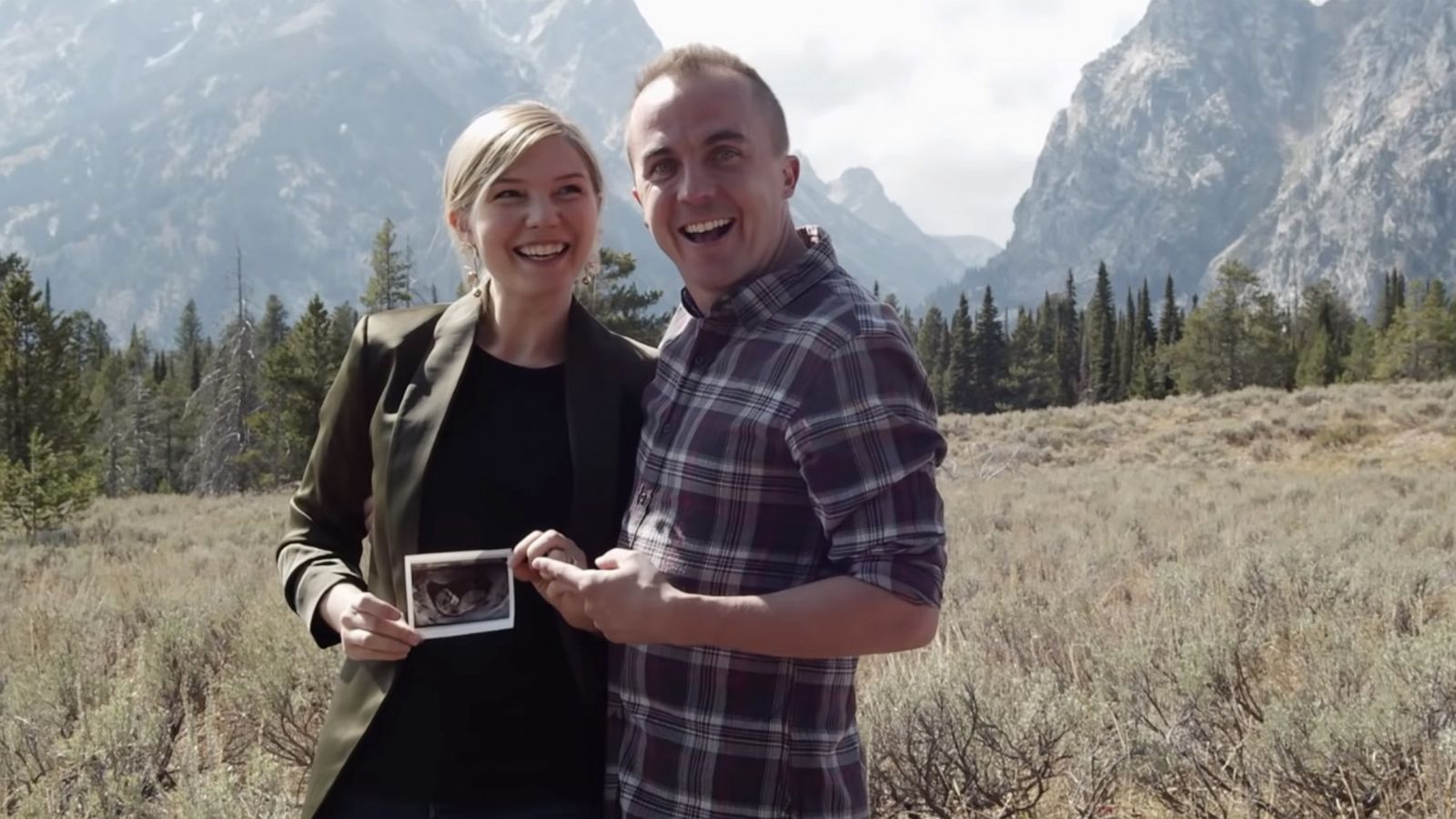 PHOTO: Frankie Muniz and wife Paige Price, posted a video on YouTube on Sept. 26, 2020, announcing that they are expecting a baby in March.