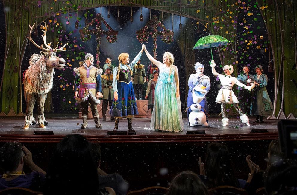 PHOTO: “Frozen, A Musical Spectacular,” a Disney Cruise Line guest favorite Broadway-style production that will delight guests on the Disney Destiny, follows the captivating adventure of royal sisters Anna and Elsa.