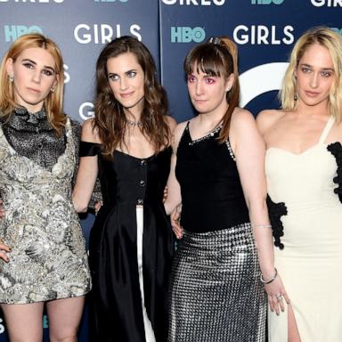 PHOTO: Zosia Mamet, Allison Williams, Lena Dunham and Jemima Kirke attend The New York Premiere Of The Sixth & Final Season Of "Girls" at Alice Tully Hall, Lincoln Center on February 2, 2017 in New York City. 