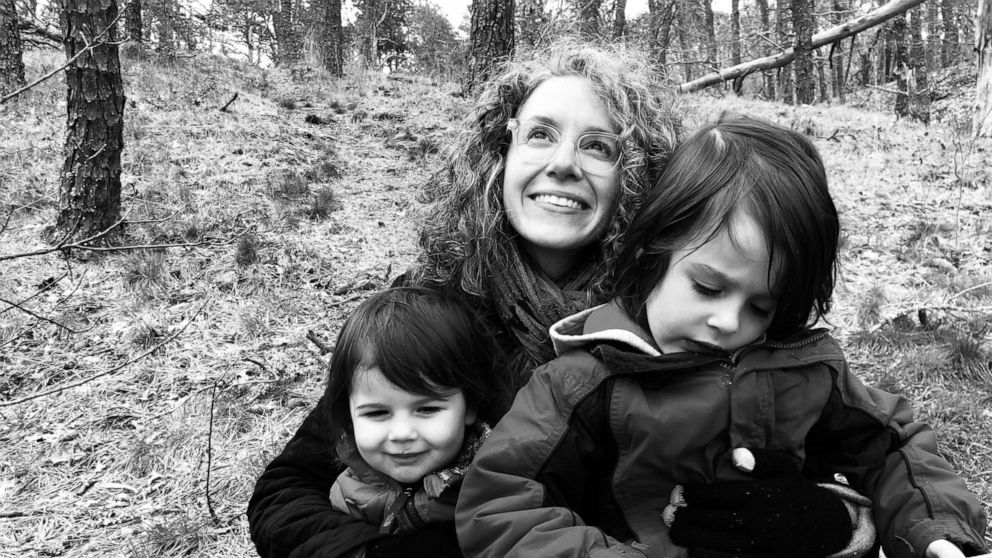 Marisa Bardach Ramel with her son, 4, and daughter, who will turn 2 on Mother's Day.