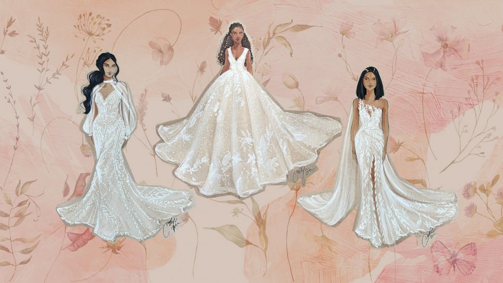 Princess Rapunzel wedding dress.  Disney princess dresses, Princess dress  drawing, Wedding dress drawings
