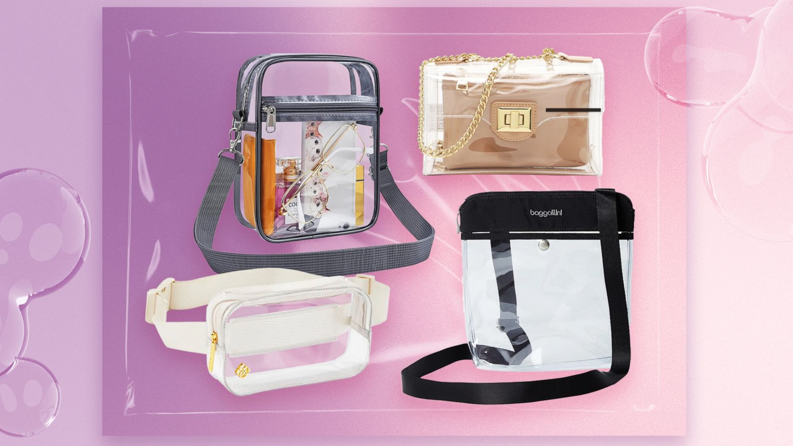 PHOTO: Shop clear bags from Etsy, Amazon and more