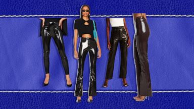 Giddy up!  Leather leggings fashion, Leather pants women, Girls in leggings