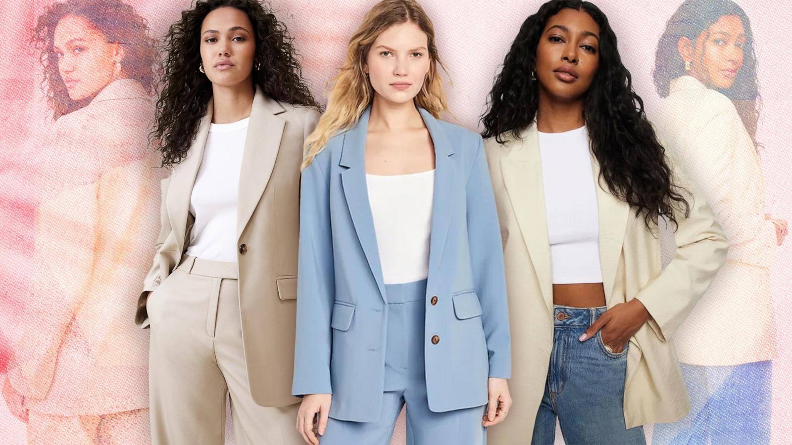 New Spring Women's Long Sleeve Slim Fit Belted Blazer Fashion Suit Career  Jacket