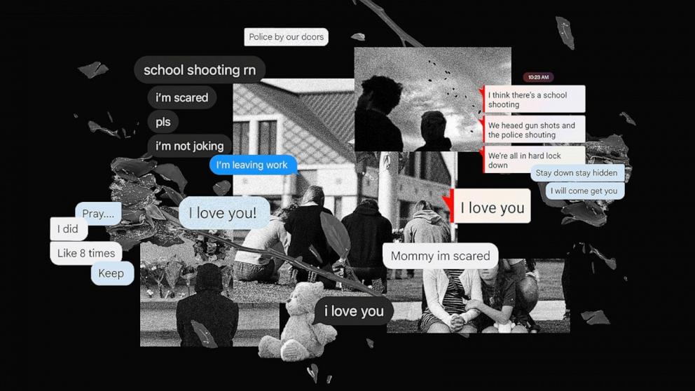 PHOTO: Text messages sent between parents and students at Apalachee High School during the Sept. 4, deadly shooting are shown here.