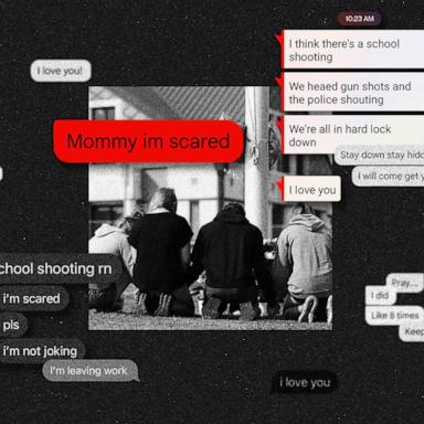 PHOTO: Text messages sent between parents and students at Apalachee High School during the Sept. 4, deadly shooting are shown here.