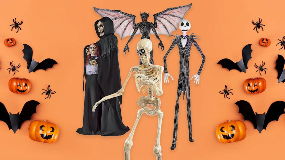 VIDEO: Giant skeleton decoration takes over Halloween 2020