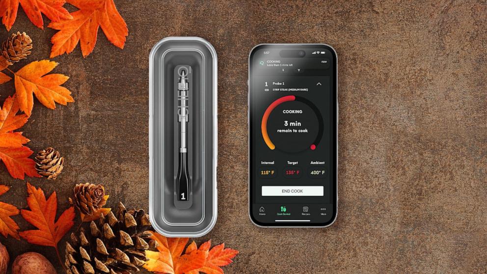 PHOTO: Shop Chef iQ's Smart Sense wireless meat thermometer 