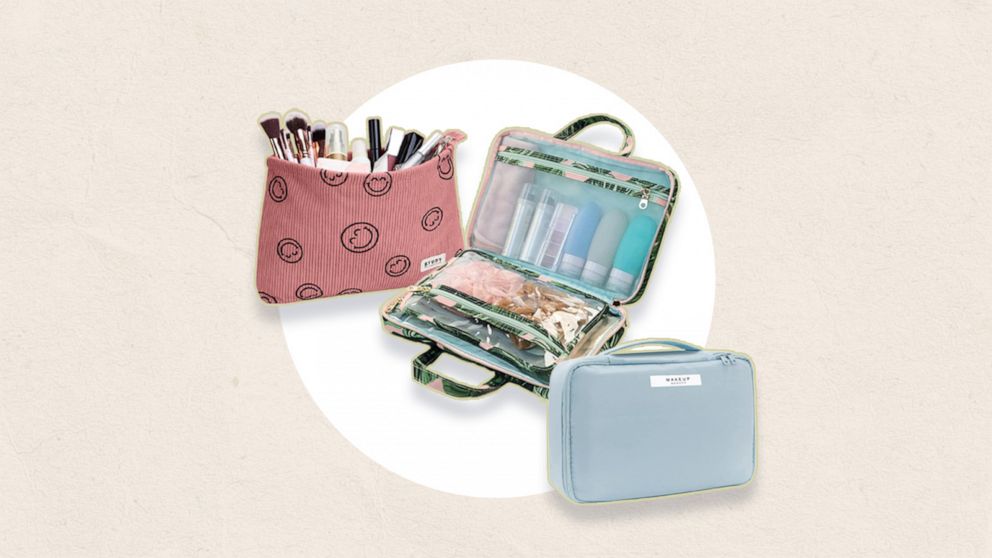 Makeup Bag Cosmetic Bag for Women Cosmetic Travel Makeup Bag Large Travel  Toiletry Bag for Girls Make Up Bag Brush Bags Reusable Toiletry Bag  Christmas Gift 