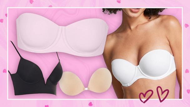  BRABIC Plunge Strapless Sticky Push Up Bra Backless Adhesive  Invisible