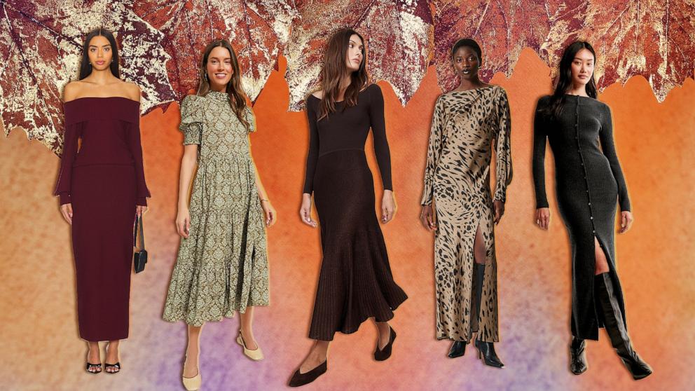 Shop women’s maxi dresses for fall 