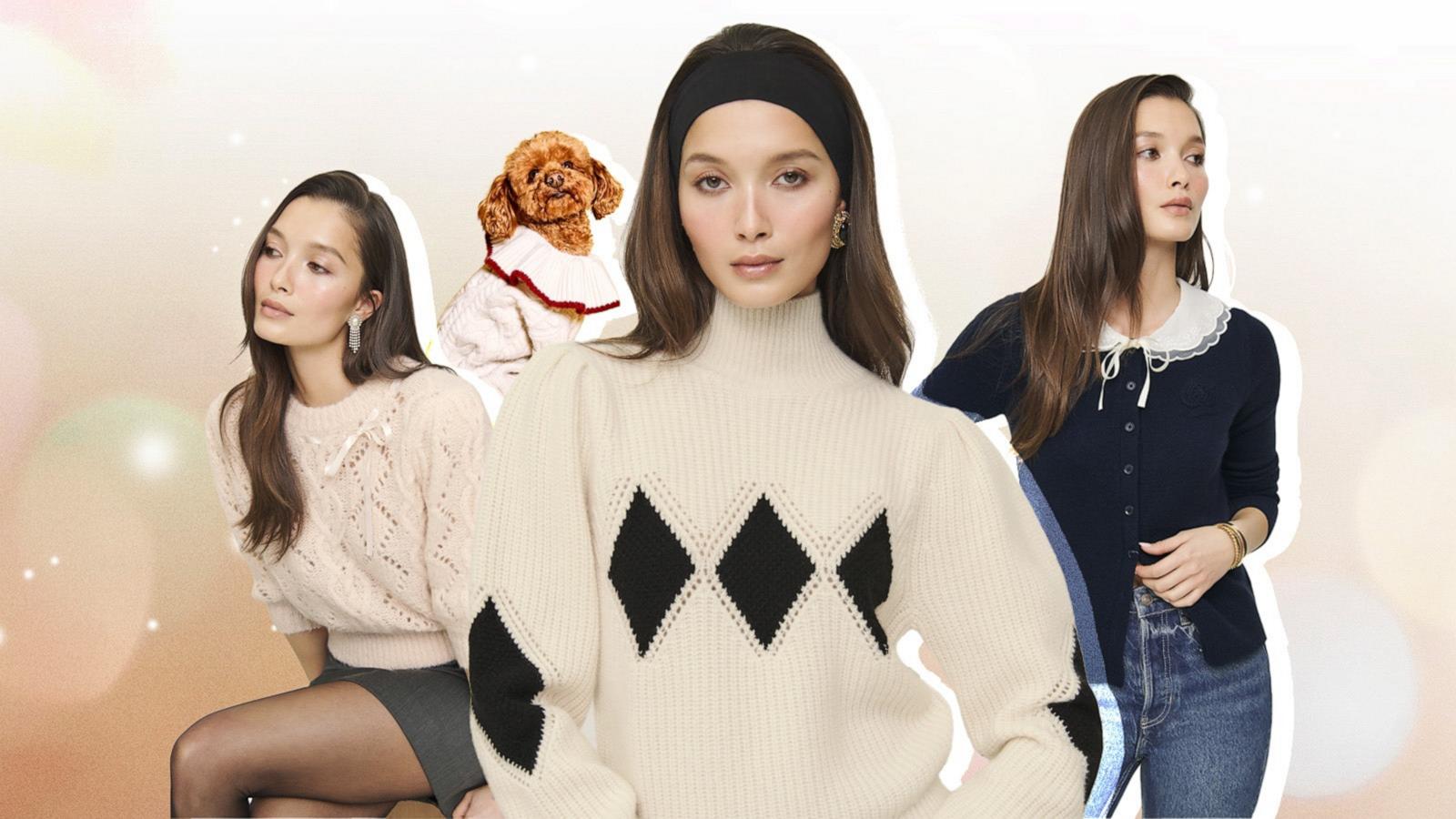 PHOTO: Shop the Reformation x Shrimps holiday knitwear collection