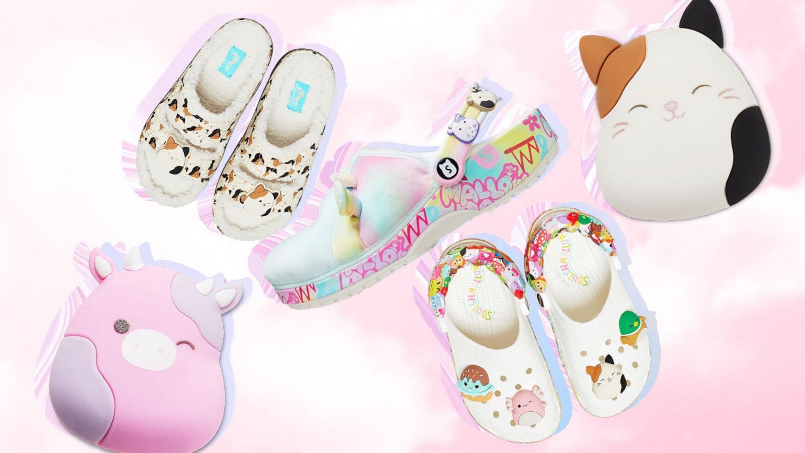 Crocs x Squishmallows Cam the Cat Sandals Slides Fur Lined M11 W13 Crocs Squishmallows fuzzy slide sandals Cam | Mercari main image 3