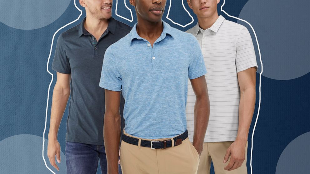 eksperimentel vanter Ny mening Shop men's polo shirts for summer: Moisture-wicking, for the office and  more - Good Morning America